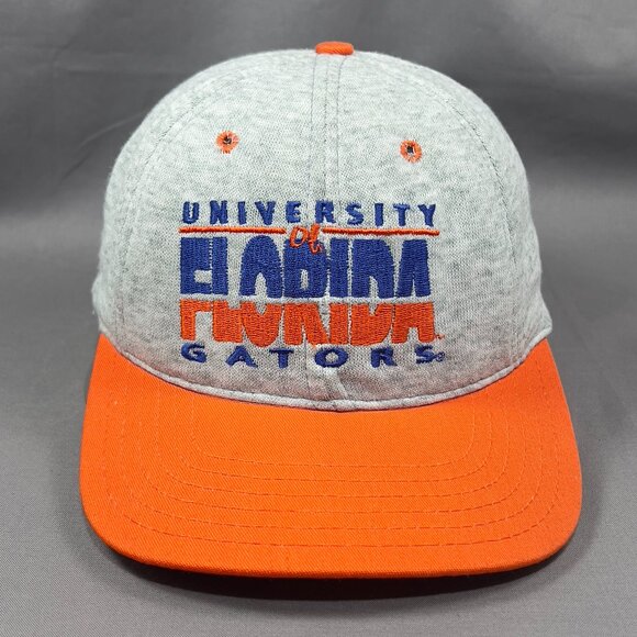 Vtg Florida Gators NCAA Snap Back Cap Hat P Brand Gray College UF Athletic Mens - Picture 1 of 14